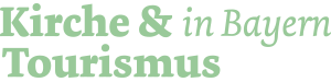 Logo Kirche und Tourismus grün auf weiß ohne Rand - Einbettungscode (300 x 75 px)